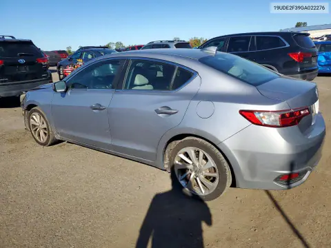 2016 Acura Ilx Base Watch Plus VIN 19UDE2F39GA022276 фото 2