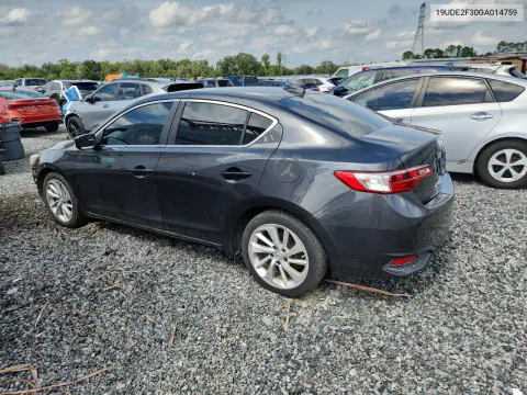 2016 Acura Ilx Base Watch Plus VIN 19UDE2F30GA014759 фото 2