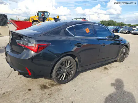2021 Acura Ilx Premium A-Spec VIN 19UDE2F88MA009915 фото 3