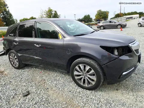 2014 Acura Mdx Technology VIN 5FRYD3H4XEB004029 фото 4