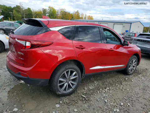 5J8TC2H55KL005567 — 2019 Acura RDX, фото 3 з Copart 29.10.2026, Передня частина