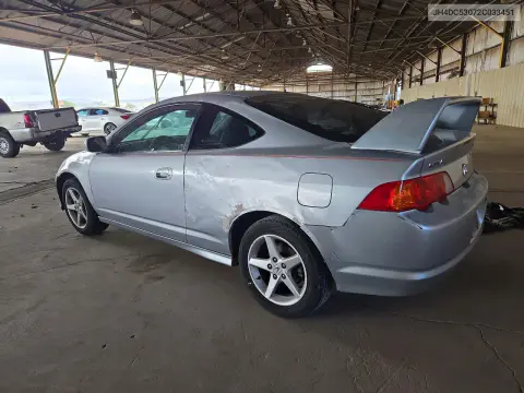 2002 Acura Rsx Type-S VIN JH4DC53072C033451 фото 2