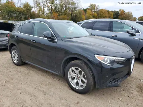 ZASPAKAN2M7D11399 — 2021 Alfa Romeo Stelvio, ფოტო 4, Copart 21.10.2026, მცირე ჩაღრმავებები და ნაკაწრები