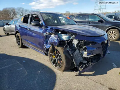 ZASPAKBN7M7D20775 — 2021 Alfa Romeo Stelvio, фото 4 с аукциона Copart 22.10.2026, Биологическая или химическая опасность