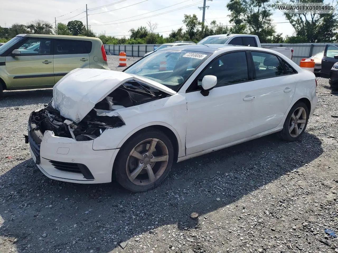 2016 Audi A3 Premium VIN WAUA7GFFXG1014980 фото 1