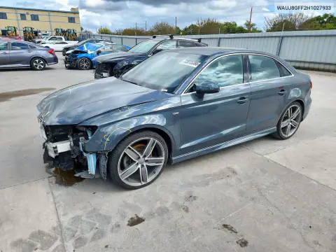 WAUJ8GFF2H1027933 — 2017 Audi A3, Przód, zdjęć przed naprawą