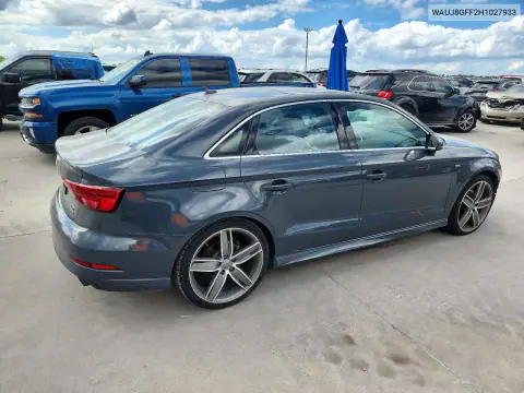 WAUJ8GFF2H1027933 — 2017 Audi A3, zdjęcie 3 z Copart, Przód