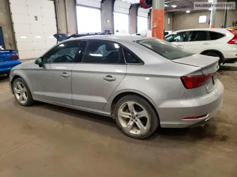 WAUB8GFF0H1015591 — 2017 Audi A3, photo 2 from Copart, Front end