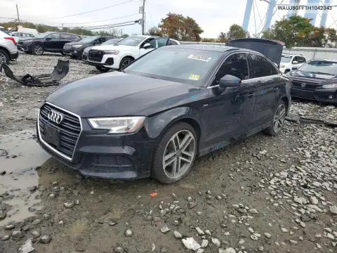 WAUJ8GFF1H1042343 — 2017 Audi A3, Tył, zdjęć przed naprawą