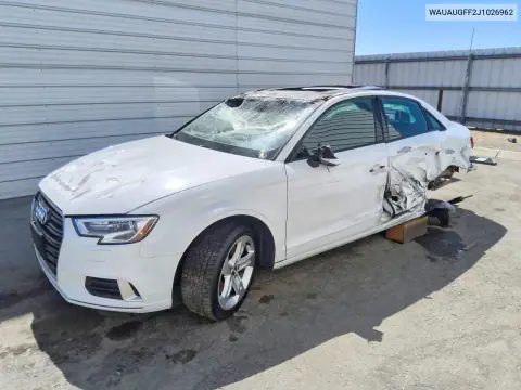WAUAUGFF2J1026962 — 2018 Audi A3, Повреждение корпуса, фото до ремонта