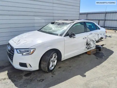 WAUAUGFF2J1026962 — 2018 Audi A3, photo 14 from Copart, Повреждение корпуса