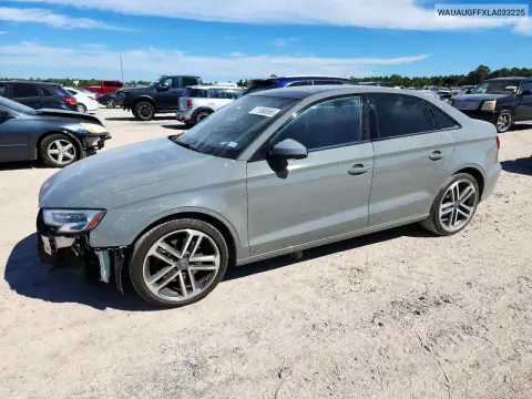 WAUAUGFFXLA033225 — 2020 Audi A3, Передняя часть, фото до ремонта