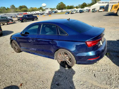 2020 Audi A3 S-Line Premium VIN WAUBEGFF0LA028651 фото 2