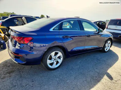 2022 Audi A3 Prestige VIN WAUJUDGY3NA091906 фото 3