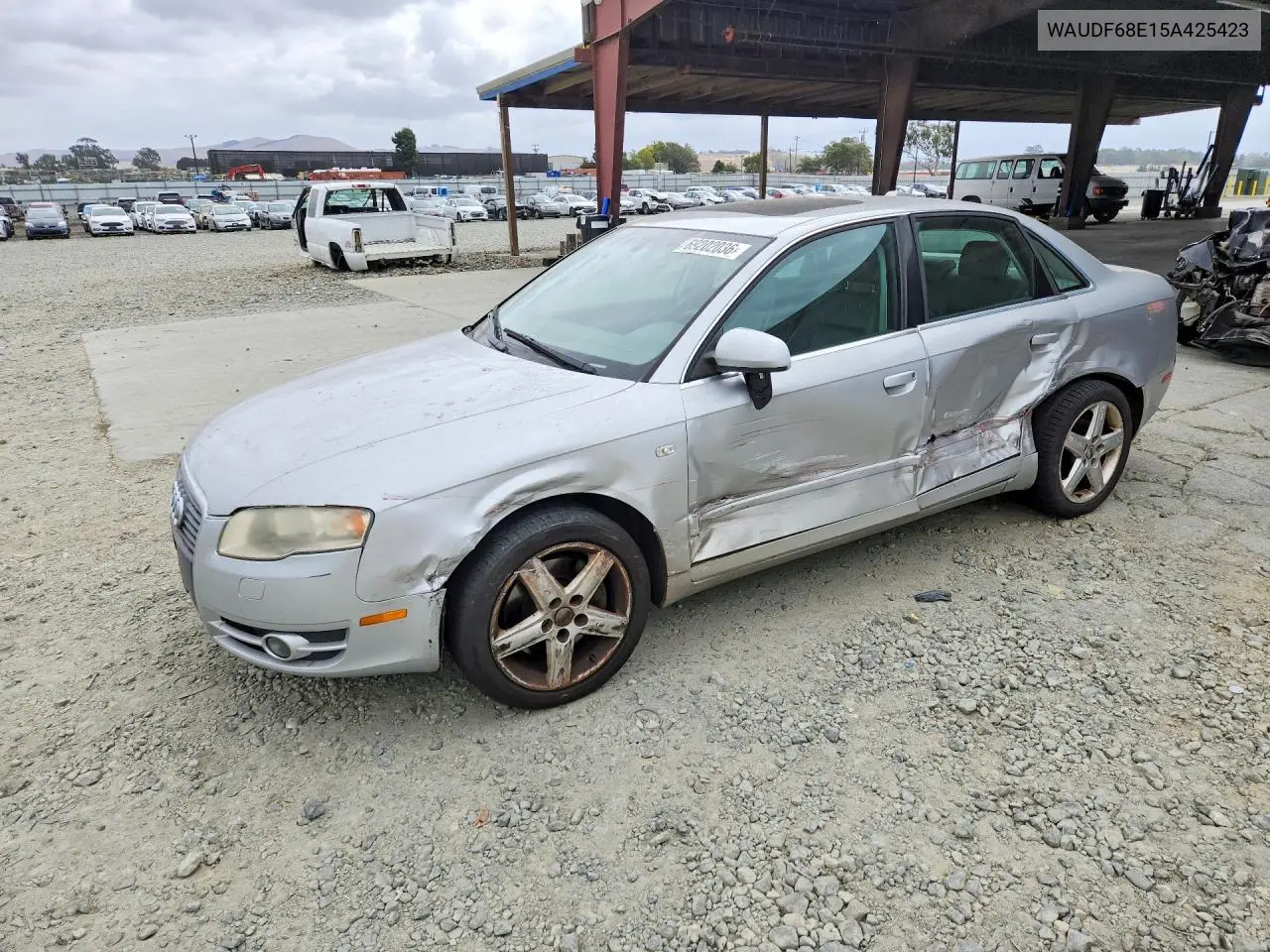2005 Audi A4 2.0T Quattro VIN WAUDF68E15A425423 фото 1