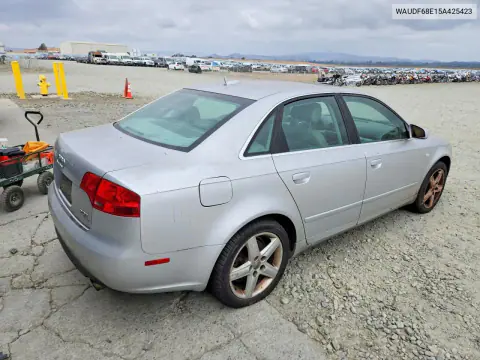 2005 Audi A4 2.0T Quattro VIN WAUDF68E15A425423 фото 3