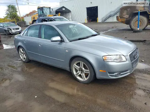 2006 Audi A4 3.2 Quattro VIN WAUDH78E06A228213 фото 4