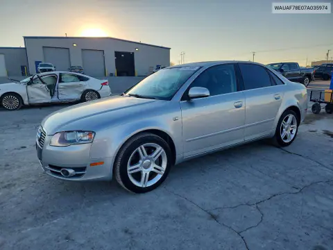 WAUAF78E07A035974 — 2007 Audi A4, Мелкие вмятины и царапины, фото до ремонта