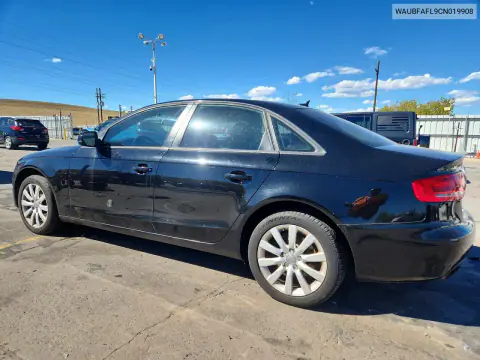 2012 Audi A4 Premium VIN WAUBFAFL9CN019908 фото 2
