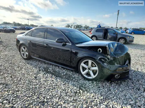 2012 Audi A4 Premium Plus VIN WAUFFAFLXCN005940 фото 4