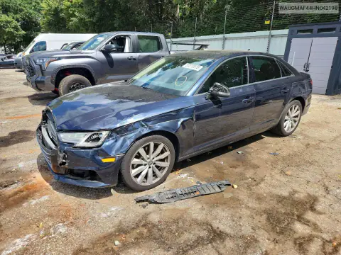 2017 Audi A4 Ultra Premium VIN WAUGMAF44HN042198 фото 1