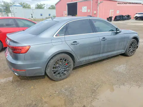 WAUCNAF49HN008334 — 2017 Audi A4, photo 3 from Copart 22.10.2026, Front end