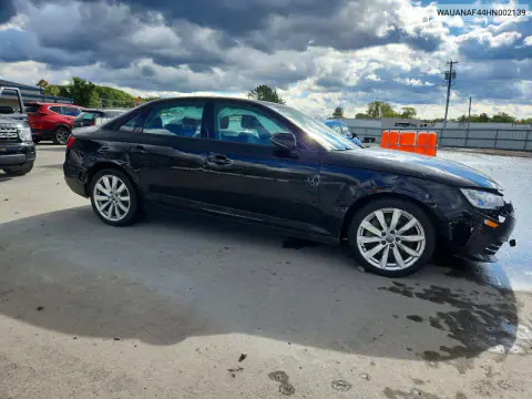 2017 Audi A4 Premium VIN WAUANAF44HN002139 фото 4