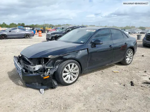 WAUANAF48HN004427 — 2017 Audi A4, Передняя часть, фото до ремонта