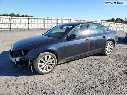 WAUANAF41HN007556 — 2017 Audi A4, Front end, before-repair photos