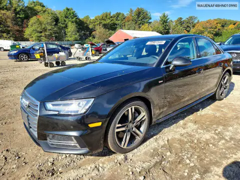 WAUENAF48HN010990 — 2017 Audi A4, Подтопление, фото до ремонта
