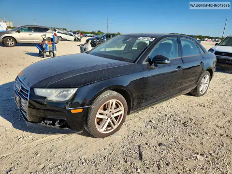 WAUGMAF40HN043686 — 2017 Audi A4, Pequeñas abolladuras y arañazos, fotos antes de reparar