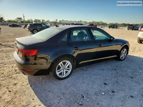 WAUGMAF40HN043686 — 2017 Audi A4, фото 3 с аукциона Copart 22.10.2026, Мелкие вмятины и царапины