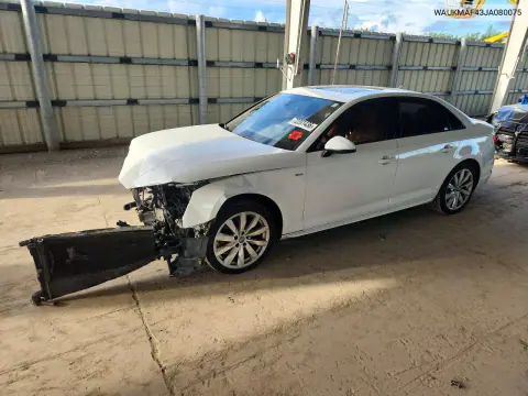 2018 Audi A4 Premium VIN WAUKMAF43JA080075 фото 1
