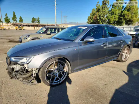 2018 Audi A4 Premium Plus VIN WAUENAF43JA061178 фото 1