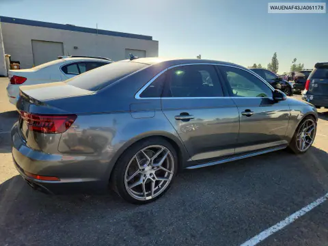2018 Audi A4 Premium Plus VIN WAUENAF43JA061178 фото 3
