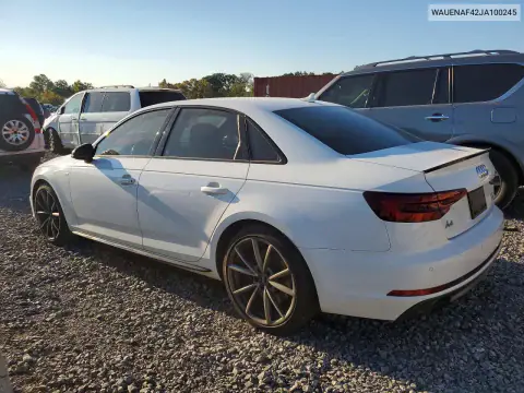 WAUENAF42JA100245 — 2018 Audi A4, ფოტო 2, Copart 27.10.2026, ქვედა ნაწილის დაზიანება