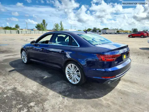 2019 Audi A4 Premium Plus VIN WAUHMAF43KA056824 фото 2
