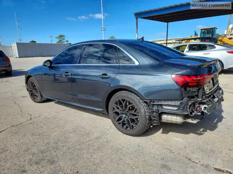 2021 Audi A4 Premium 40 VIN WAUABAF41MN008466 фото 2