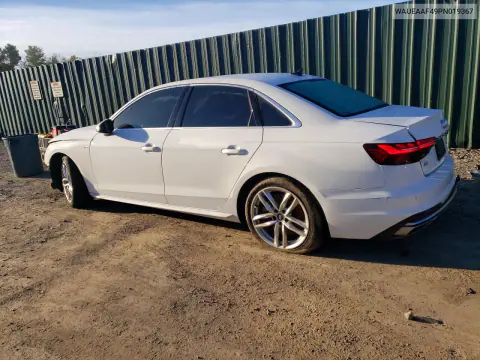 2023 Audi A4 Premium Plus 45 VIN WAUEAAF49PN019367 фото 2