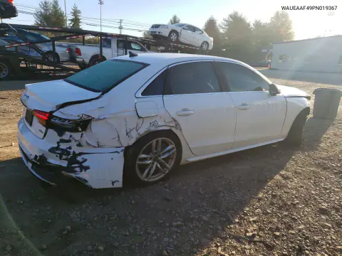 2023 Audi A4 Premium Plus 45 VIN WAUEAAF49PN019367 фото 3