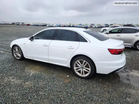 2023 Audi A4 Premium Plus 45 VIN WAUEAAF48PA010442 фото 2