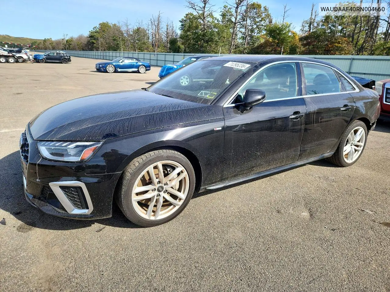 2024 Audi A4 Premium 45 VIN WAUDAAF40RN004660 фото 1