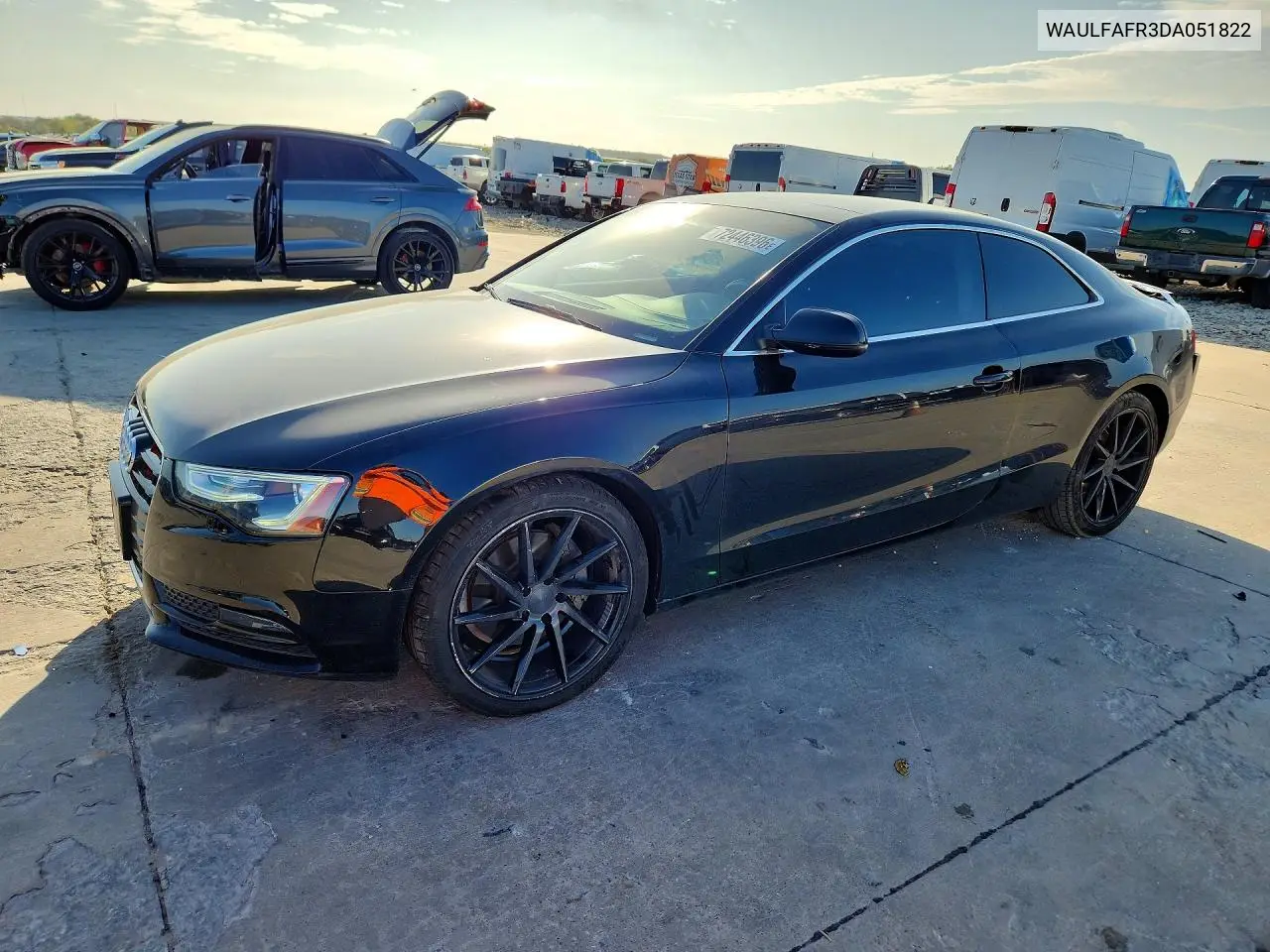 2013 Audi A5 Premium Plus VIN WAULFAFR3DA051822 фото 1
