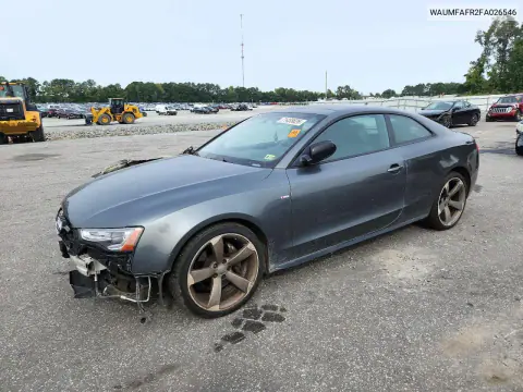 WAUMFAFR2FA026546 — 2015 Audi A5, Передняя часть, фото до ремонта