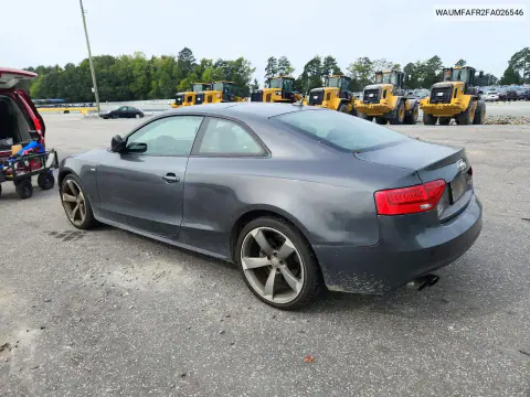2015 Audi A5 Premium Plus VIN WAUMFAFR2FA026546 фото 2