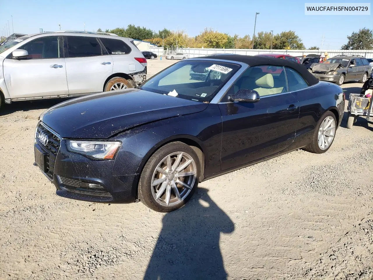2015 Audi A5 Premium VIN WAUCFAFH5FN004729 фото 1