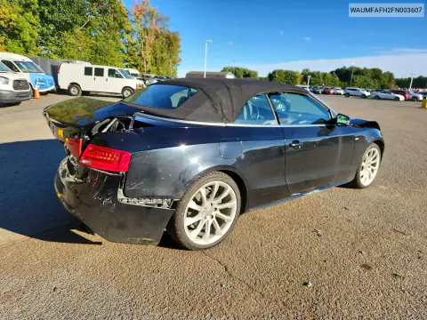 2015 Audi A5 Premium Plus VIN WAUMFAFH2FN003607 фото 3