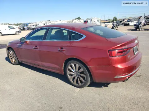 2018 Audi A5 Premium Plus VIN WAUBNCF5XJA057216 фото 2