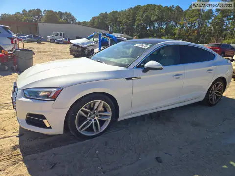 WAUANCF55KA057332 — 2019 Audi A5, წინა ნაწილი, ფოტოები შეკეთებამდე