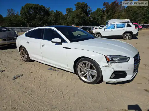 WAUANCF55KA057332 — 2019 Audi A5, foto 4 de Copart, Parte delantera
